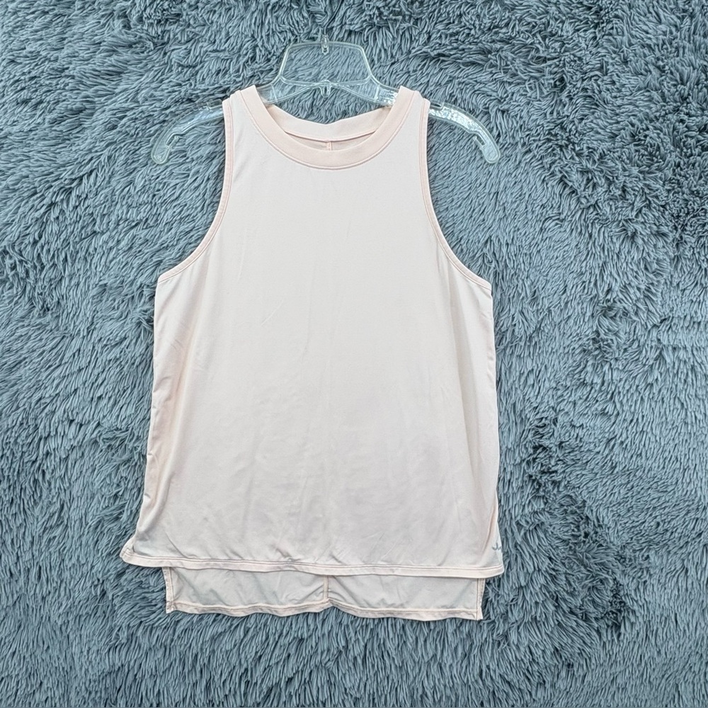 Joy Lab Tank Top Womens Small Performance Hi Low Crew Neck Pink Soft Sleeveless